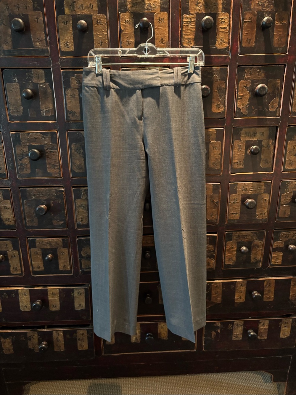 Women’s Straight-Leg Low Rise Dress Pants - Gray